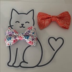 Cat / Dog collar Bow Tie Set